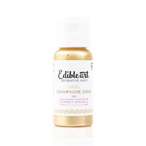 Sweetsticks Edible Art Paint - Metallic Champagne Gold - Click Image to Close